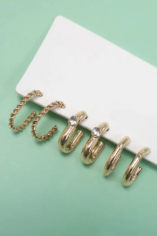 Arthur Hoop Earring Trio