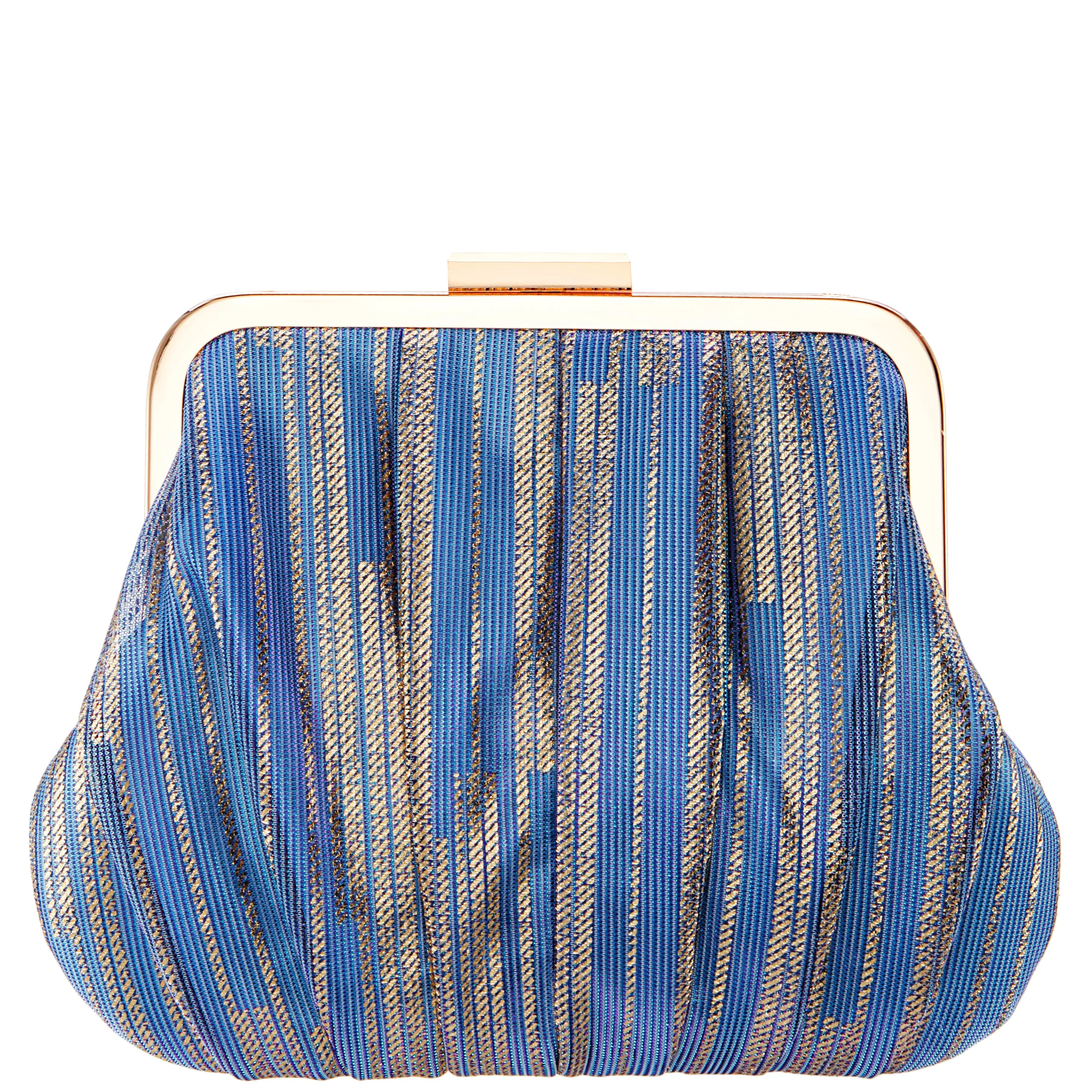 ASHLYN-BLUE METALLIC STRIPE