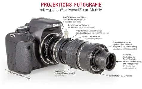 Baader Zero-Tolerance Protective Canon DSLR T-Ring T-2/M48 and 2" - 2958550C