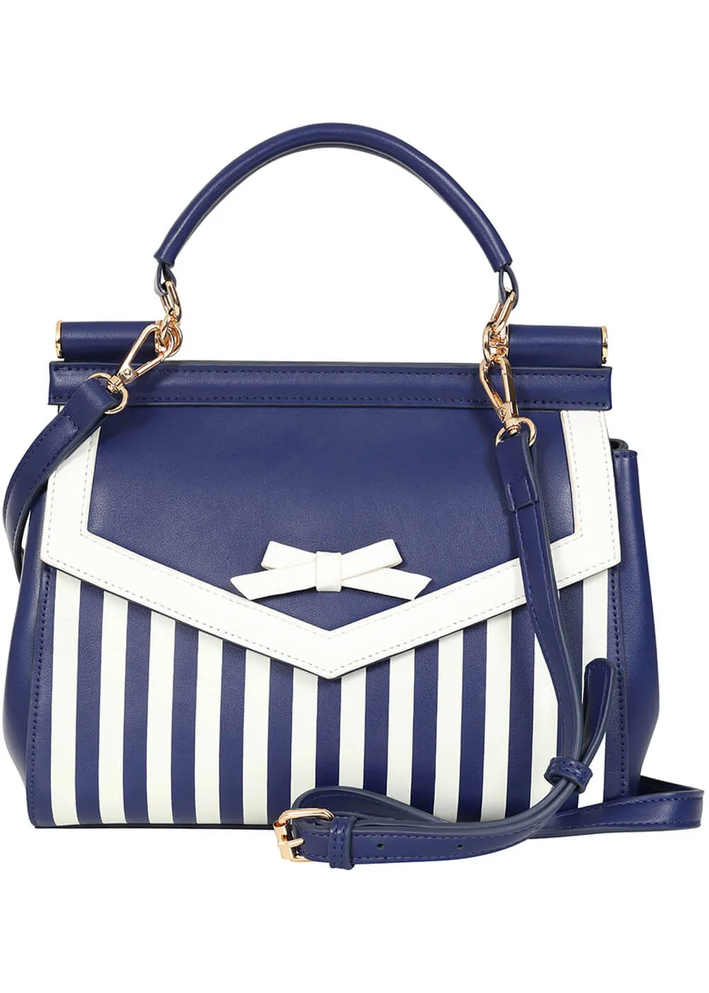 Banned Ravello Stripe Bag Navy