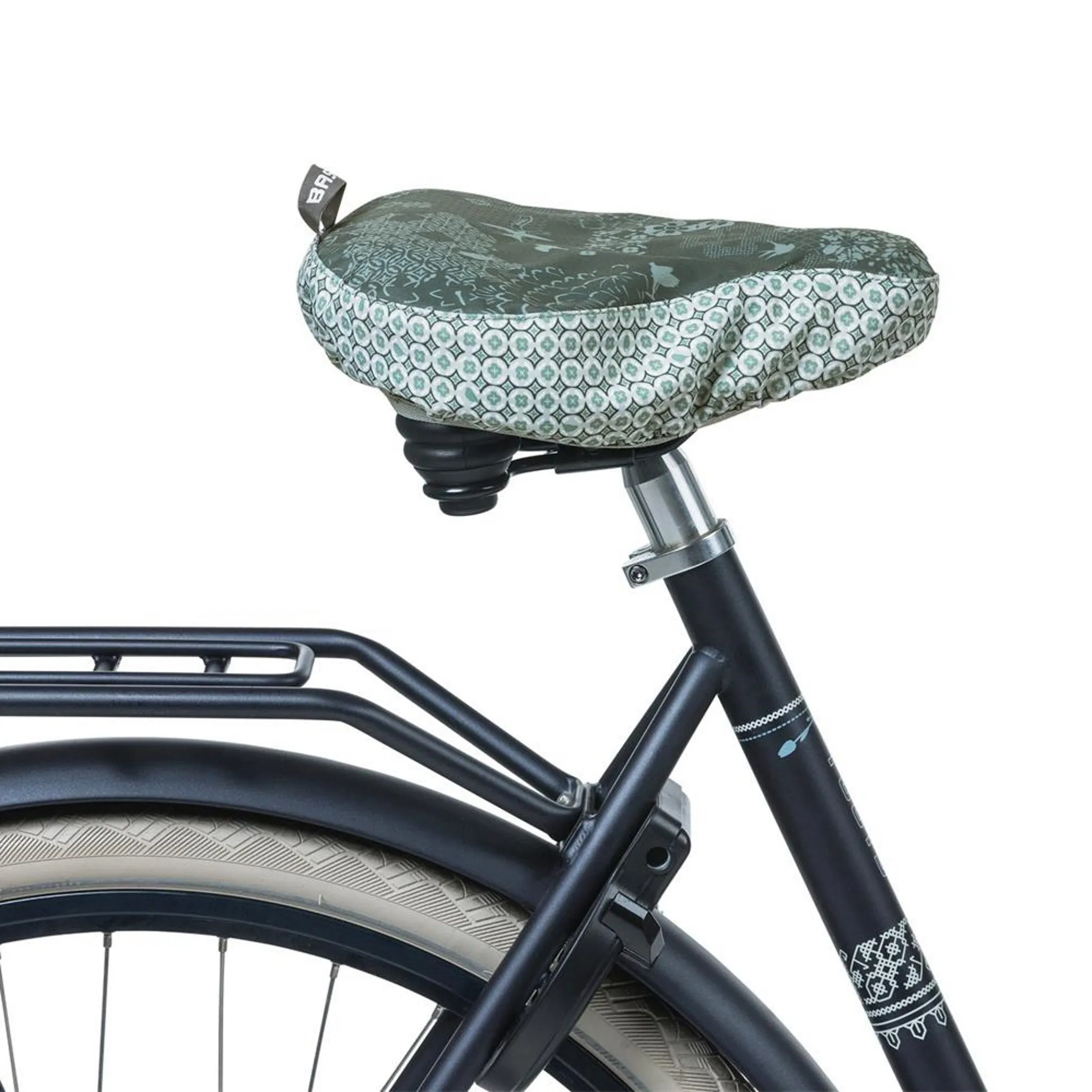 Basil Bohème Saddle Cover Forest Green