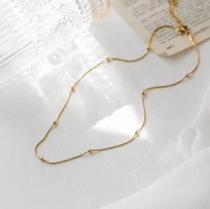 Beaded Feather Necklace