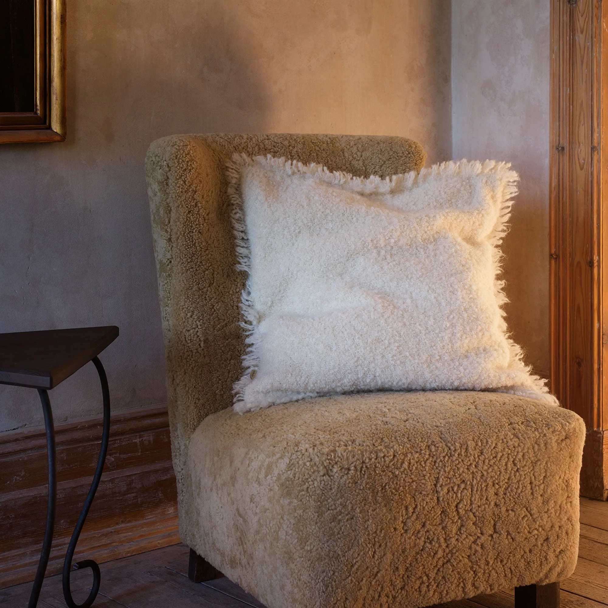 Beige Cushion Square
