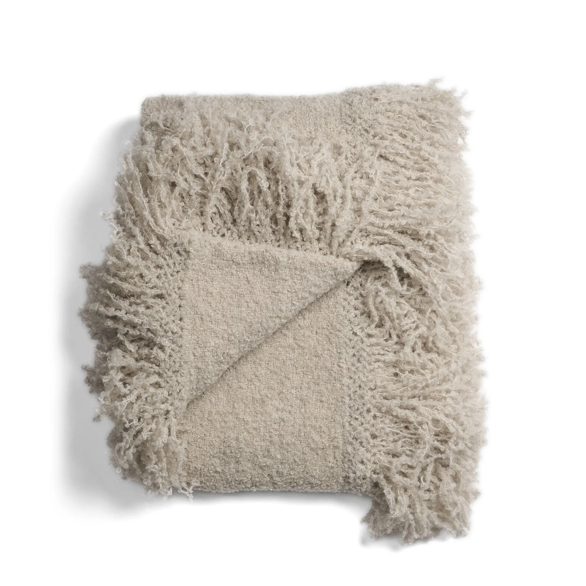 Beige Throw