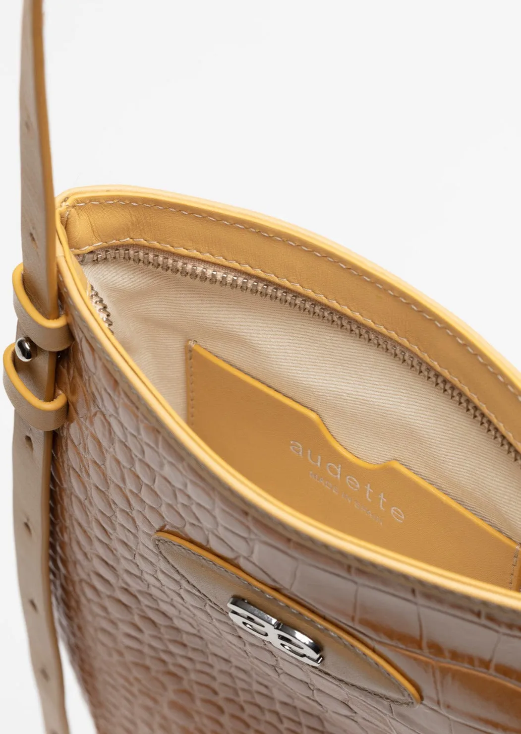 Bellatrix - Beige Embossed Croco