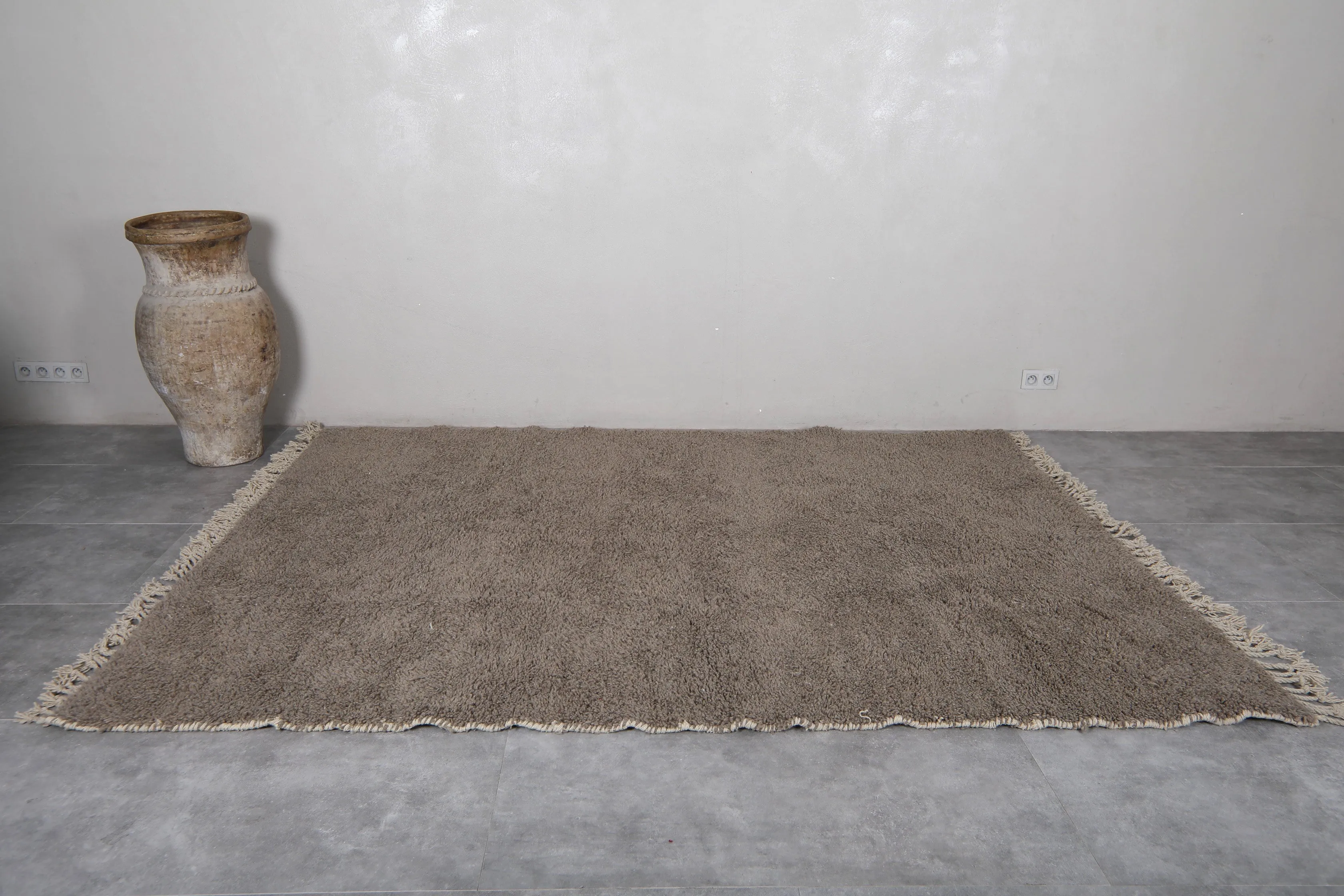 Beni Ourain Rug - 7.5 x 9.6 Feet | Handmade Moroccan Wool