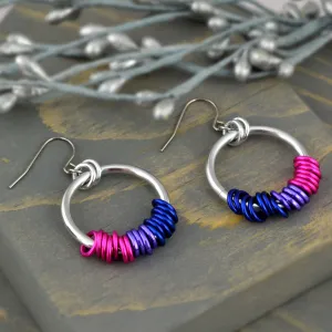 Bisexual Pride Hoop Earring