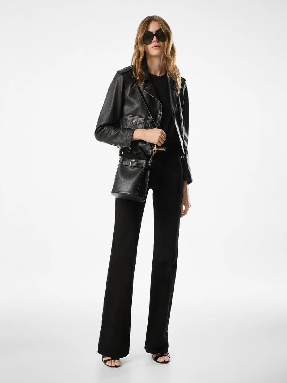 Black Mini Audrey Bucket Bag