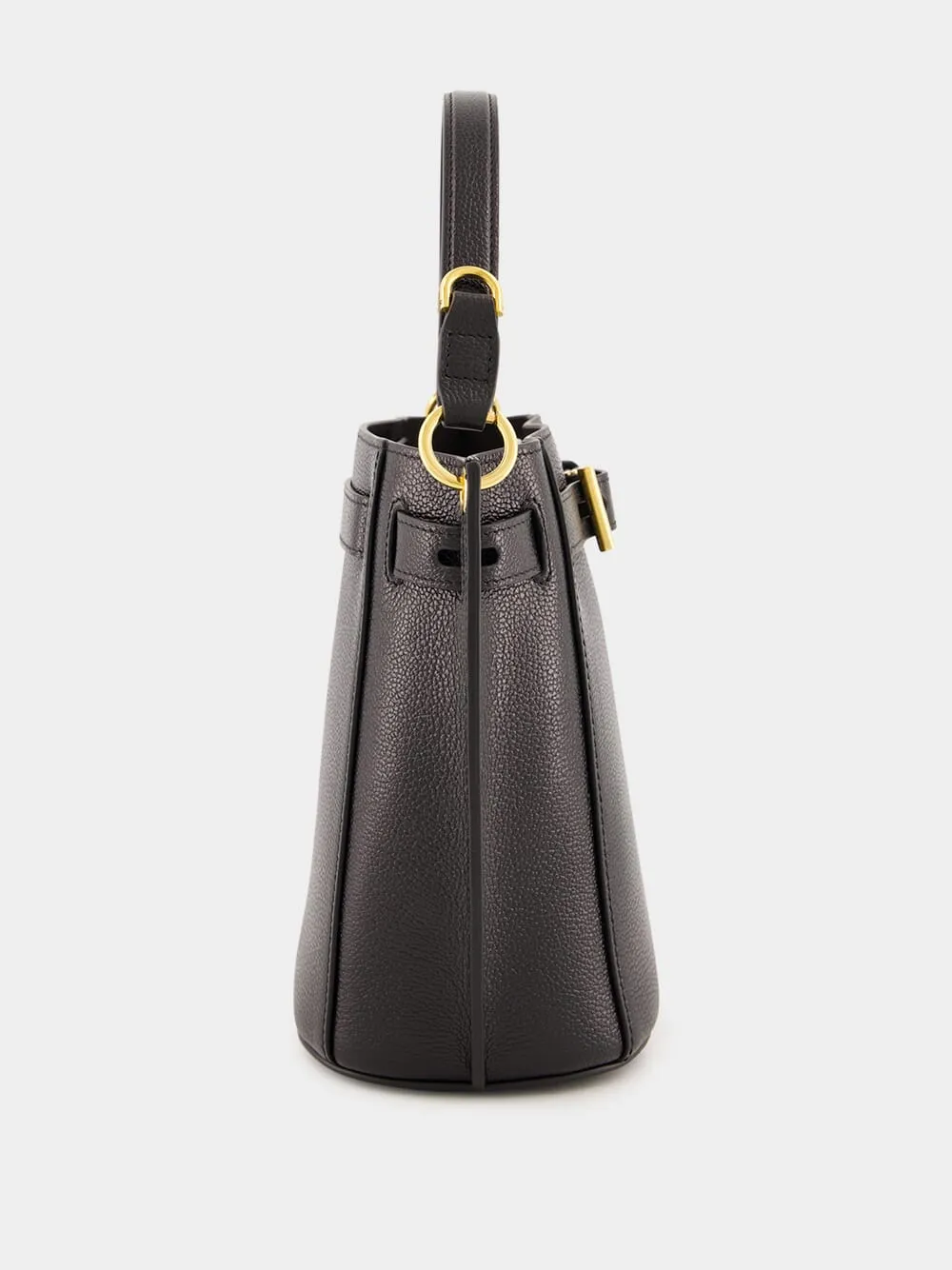 Black Mini Audrey Bucket Bag