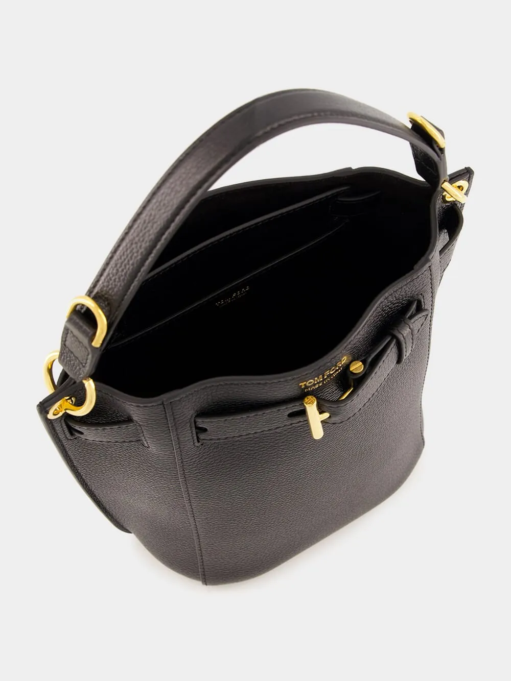 Black Mini Audrey Bucket Bag