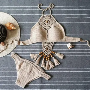 Bohemian Crochet Bikini Set