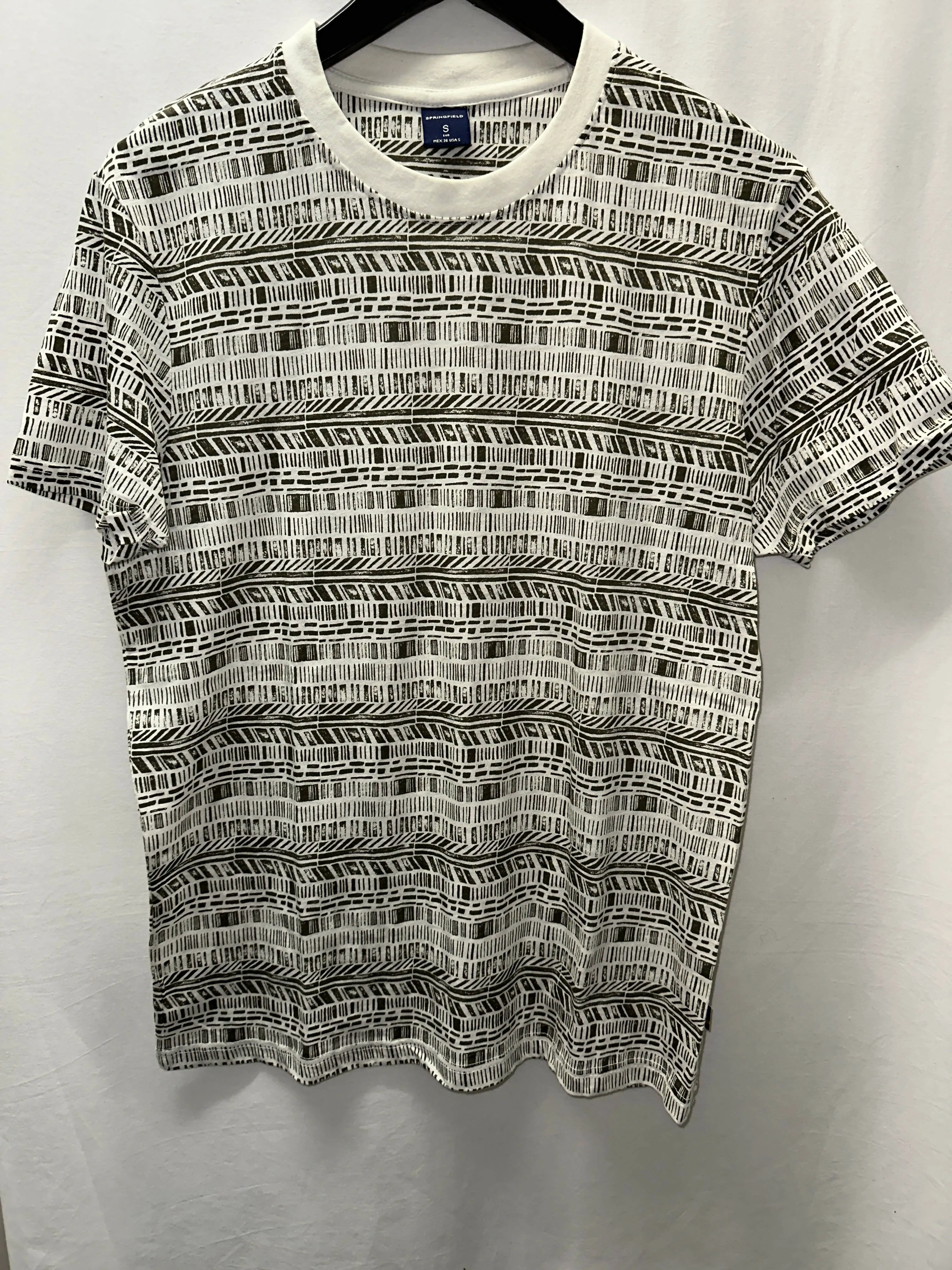 Boho Style T-Shirt Grün weiss Bohemian