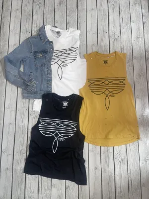 Boot Stitch Destroyed Tank Top - Wholesale