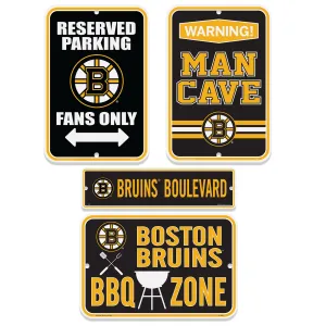 Boston Bruins Signs - 4 Pack Fan Set