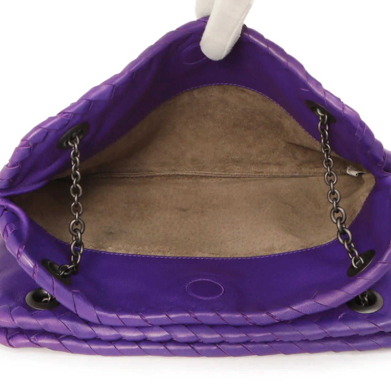 Bottega Veneta Purple Nappa Intrecciato Duo
