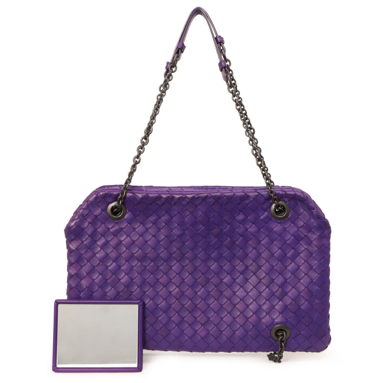 Bottega Veneta Purple Nappa Intrecciato Duo