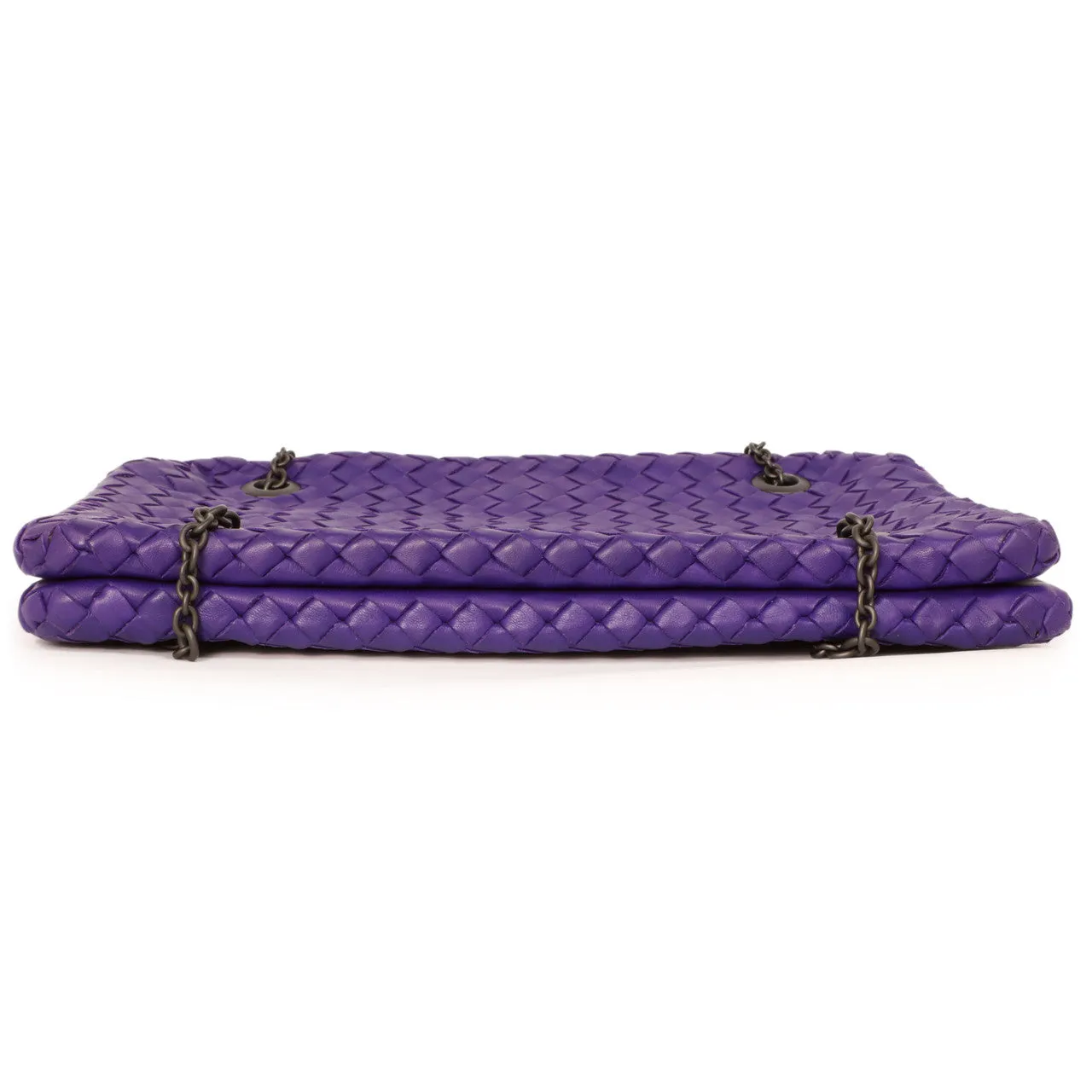 Bottega Veneta Purple Nappa Intrecciato Duo