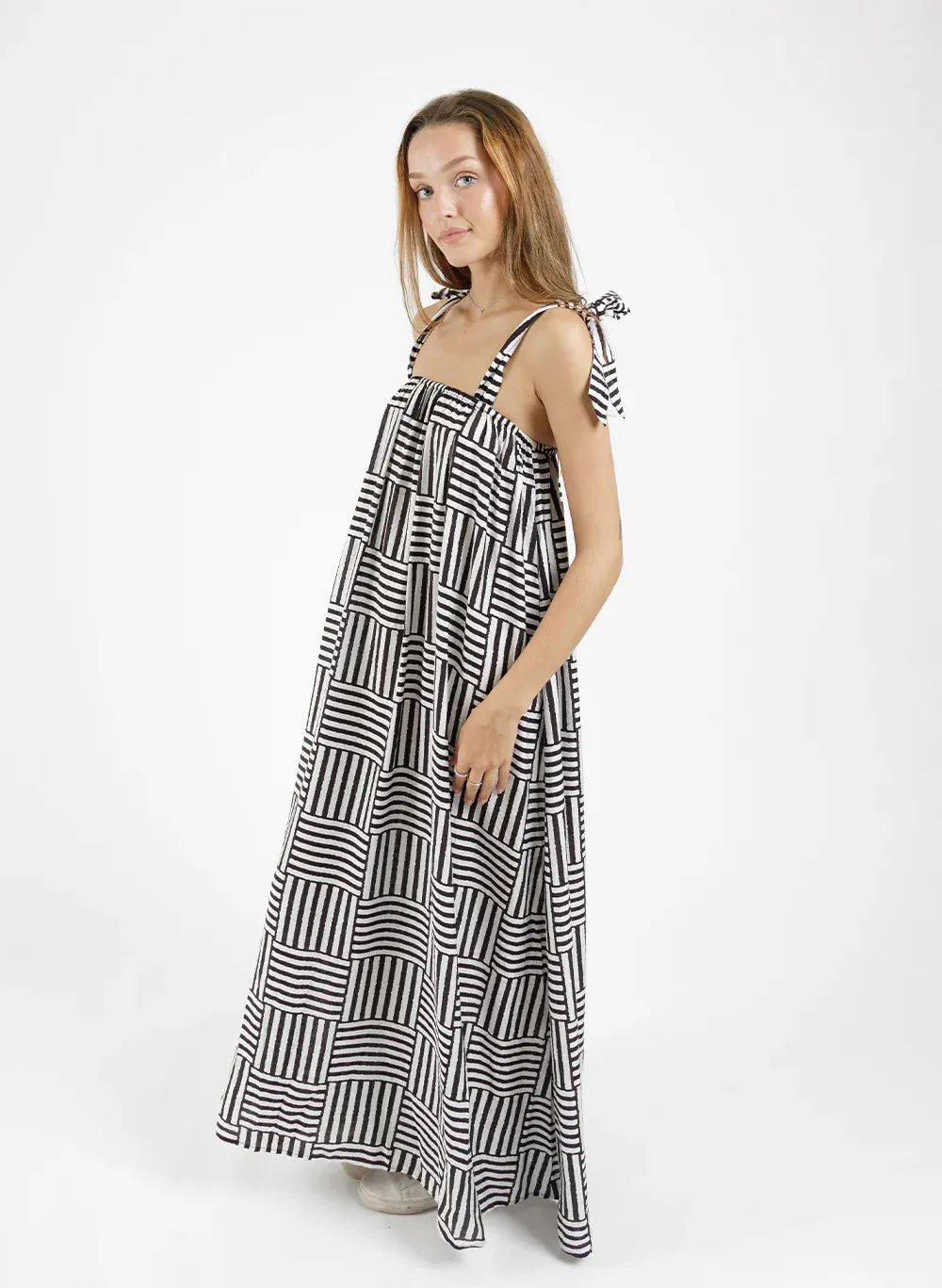 Bowie Dress - Black White