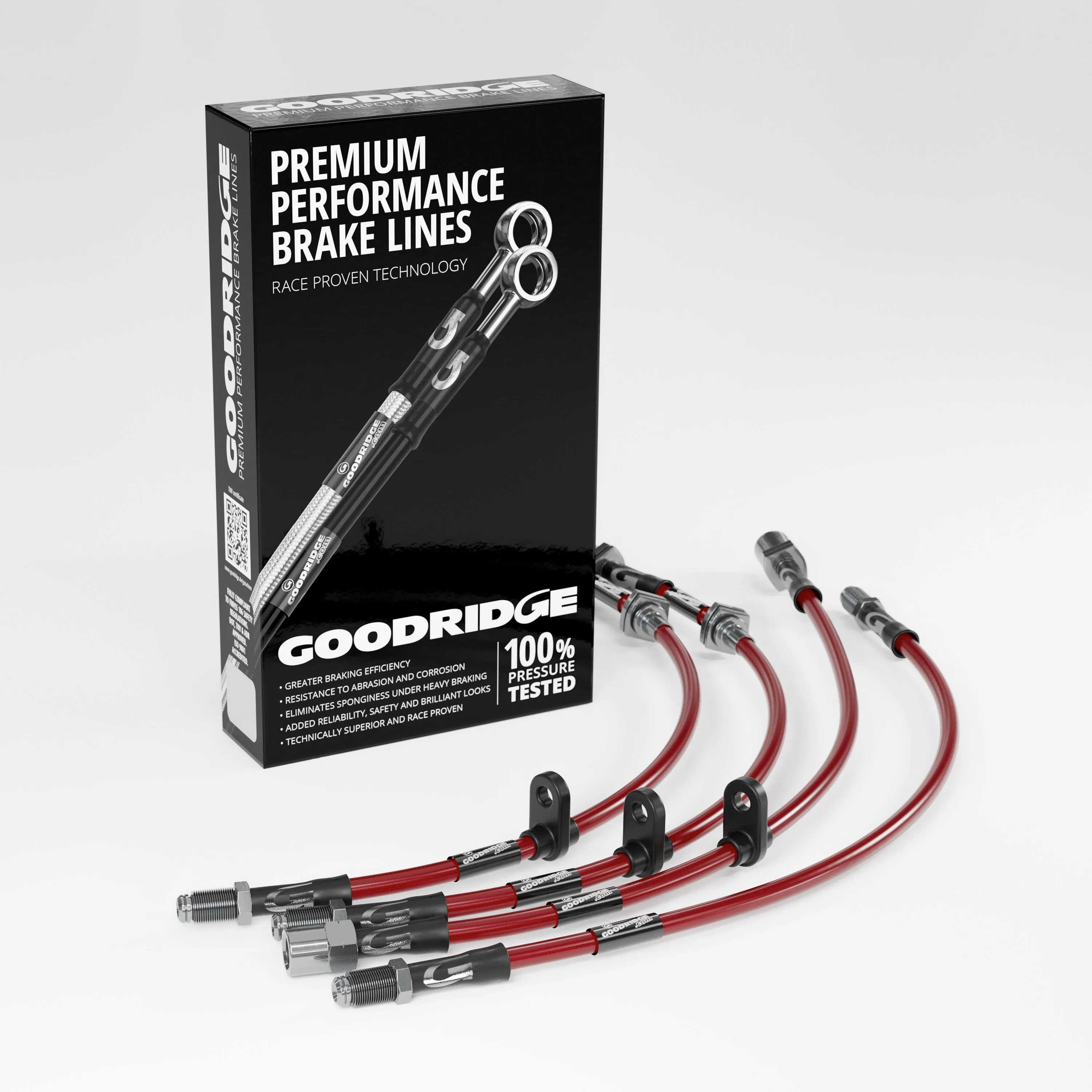 BRAKE HOSE KIT FOR MINI R57 LCI CONVERTIBLE COOPER S JCW 1.6 TURBO 2009-02/2016