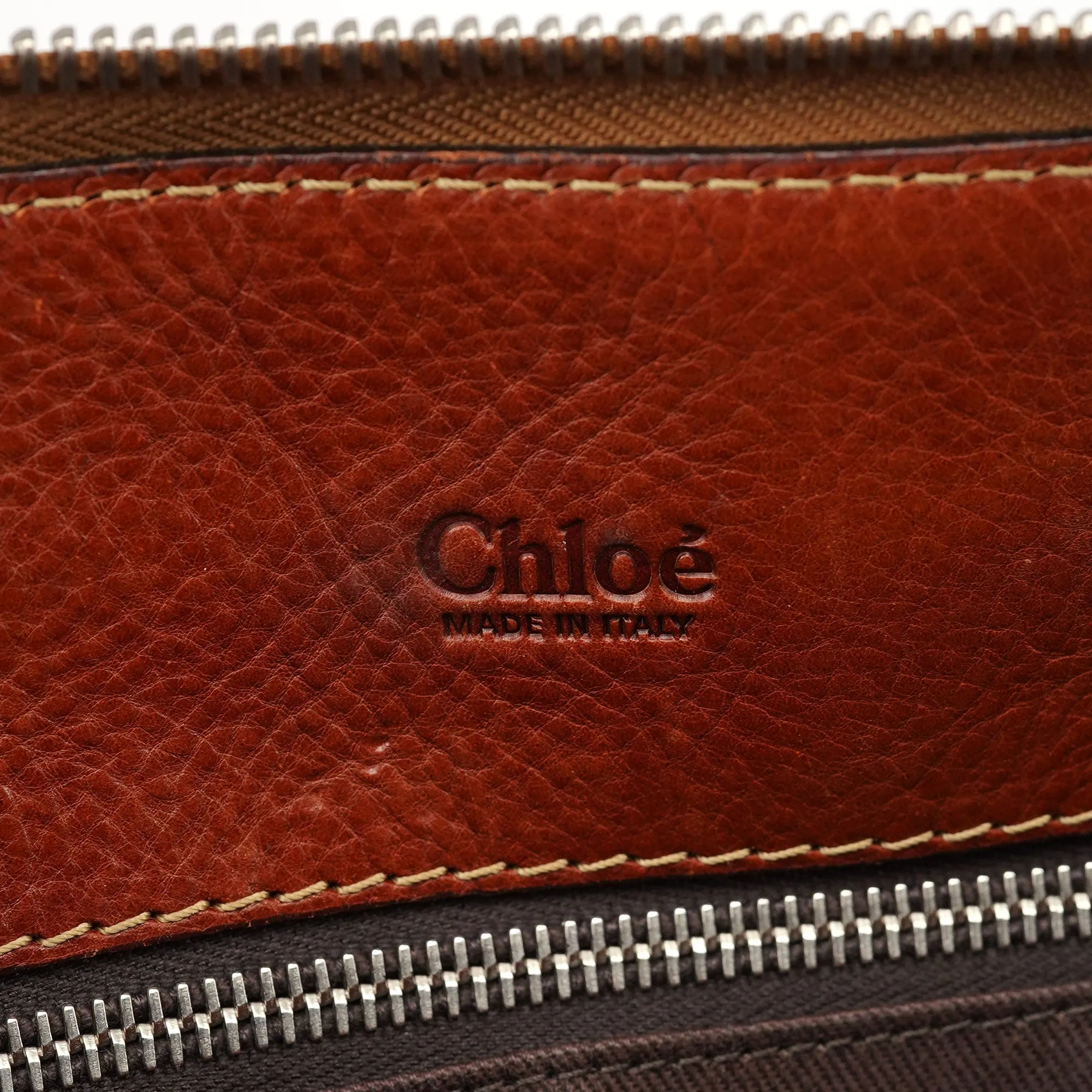 Brown Leather Edith Tote Bag