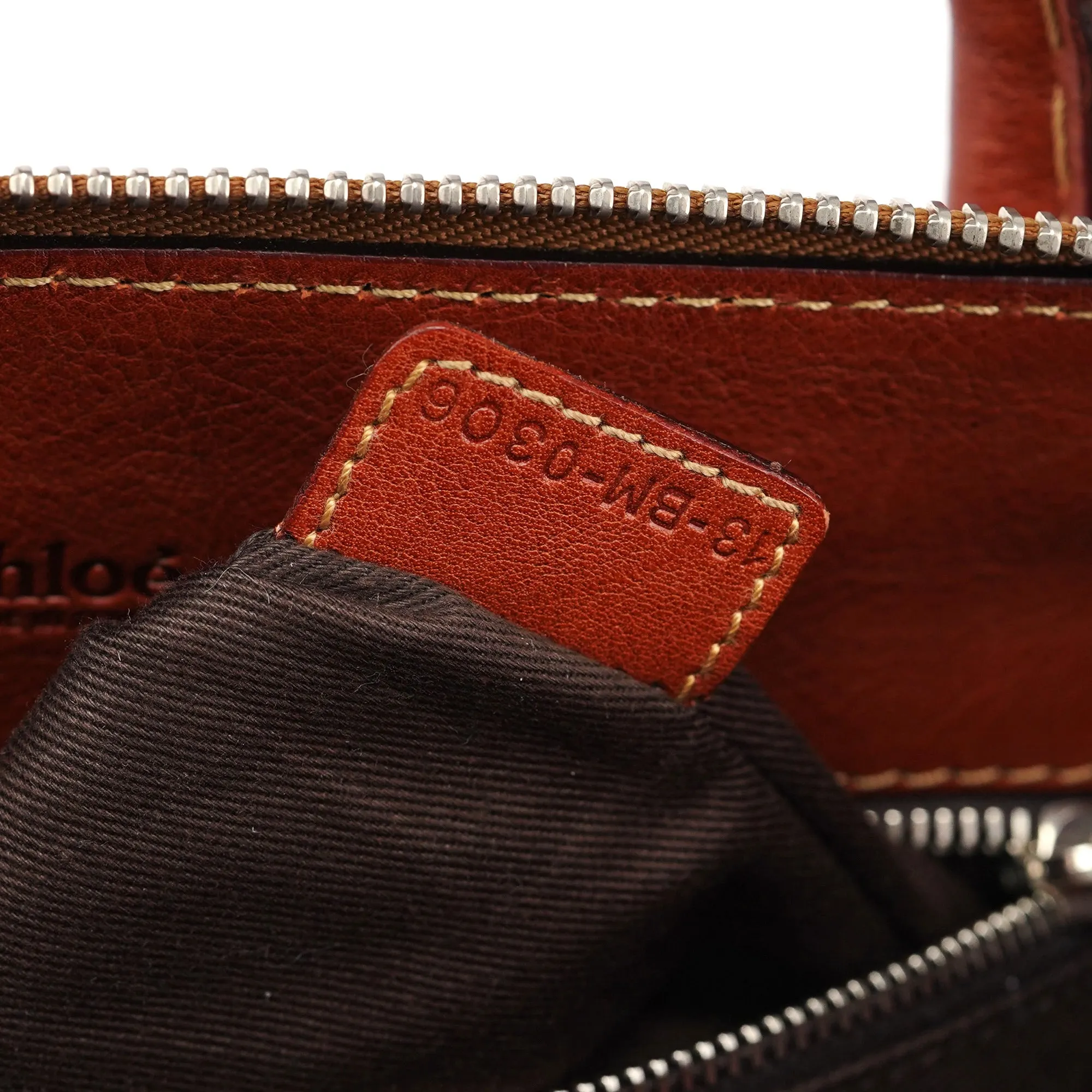 Brown Leather Edith Tote Bag