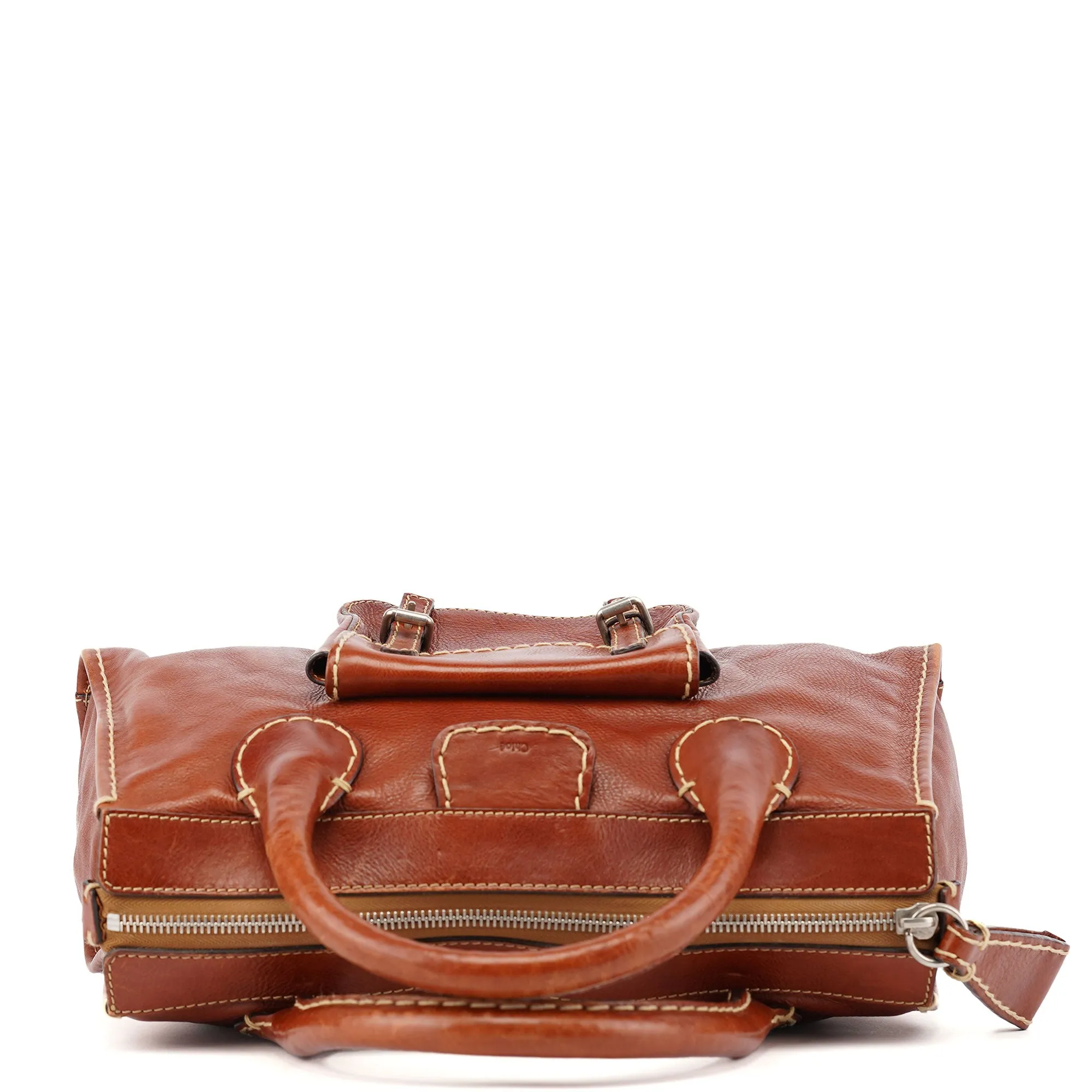 Brown Leather Edith Tote Bag