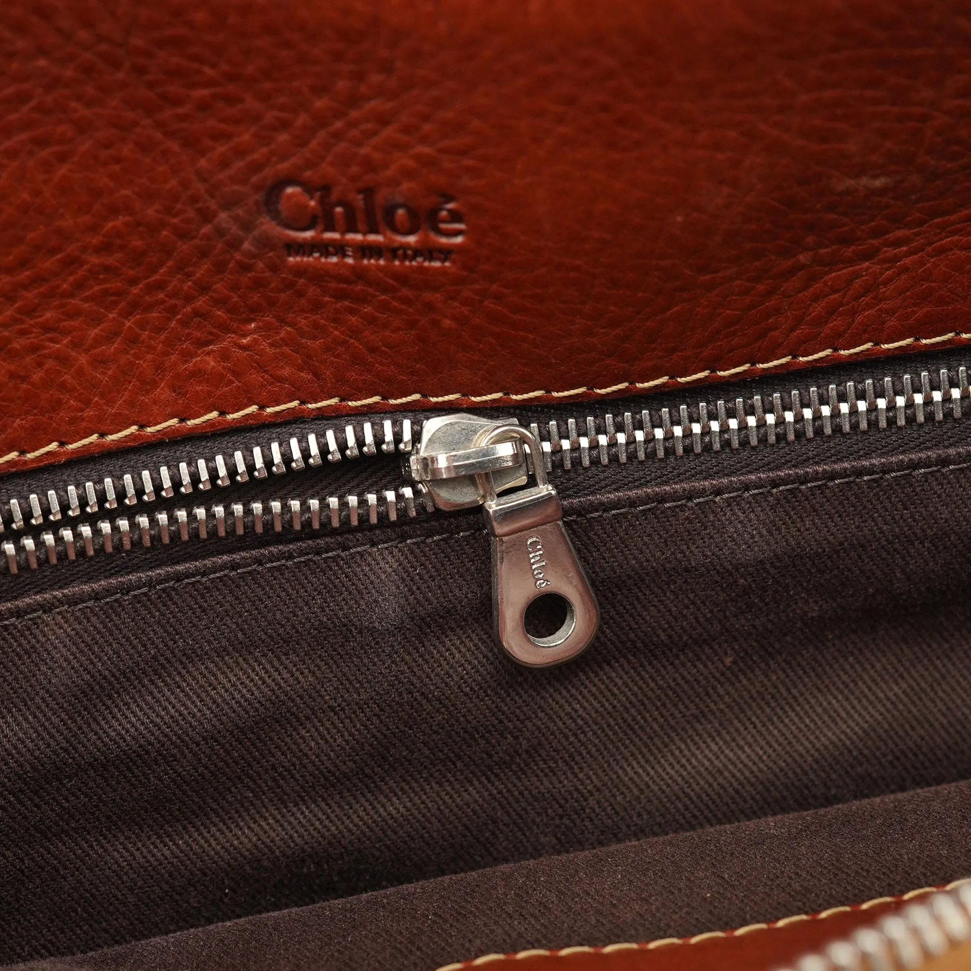 Brown Leather Edith Tote Bag