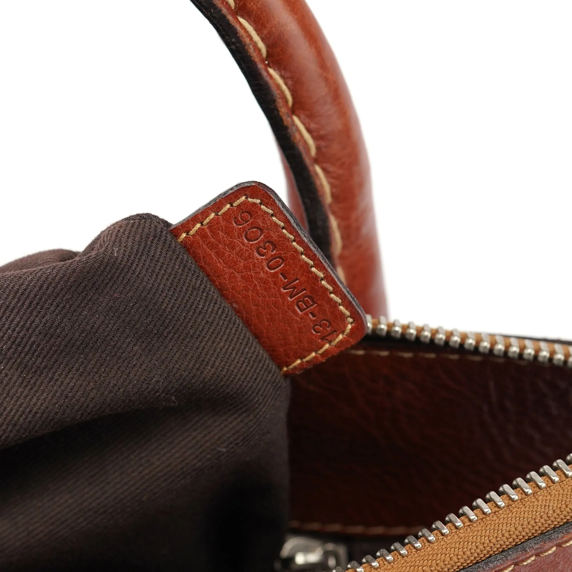 Brown Leather Edith Tote Bag