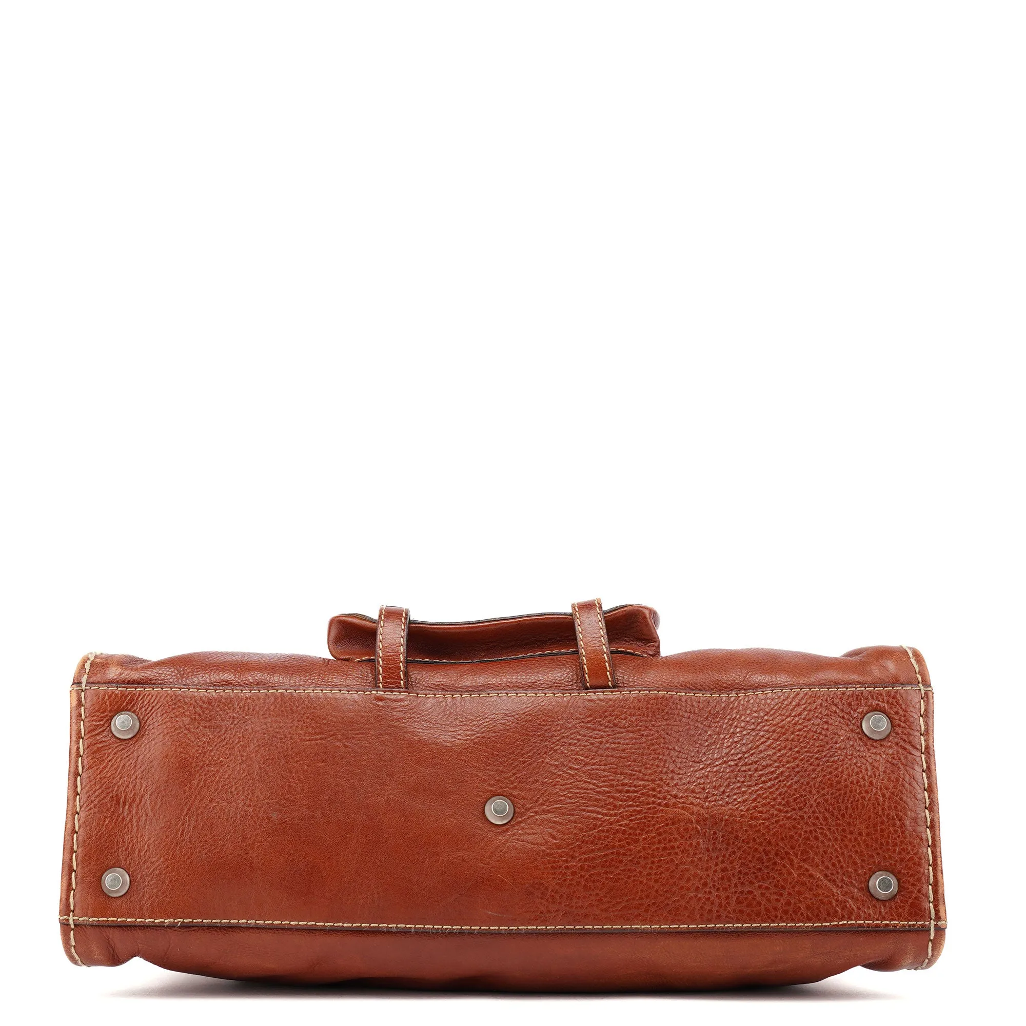 Brown Leather Edith Tote Bag