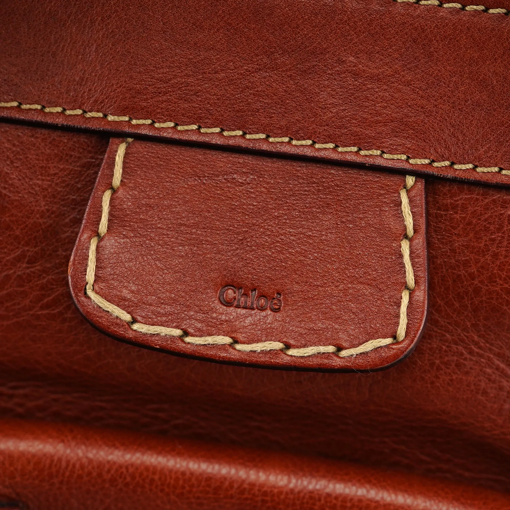Brown Leather Edith Tote Bag