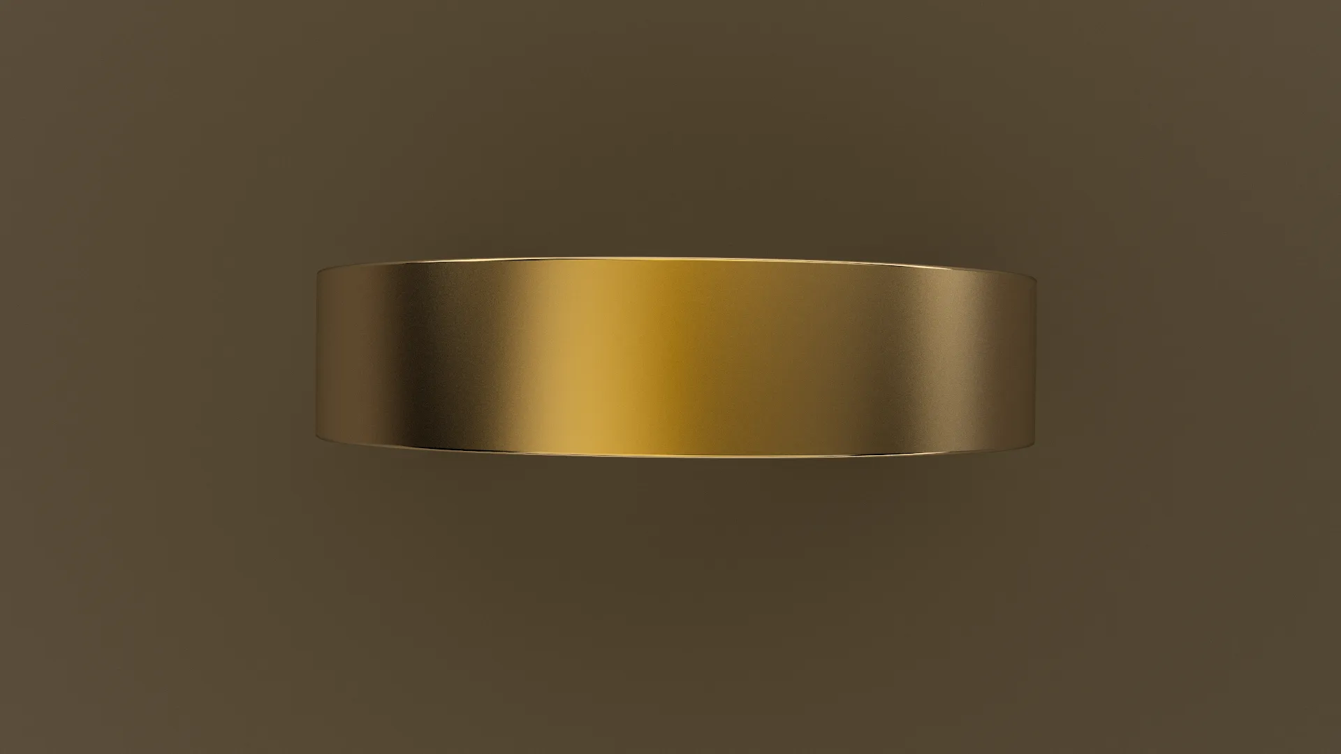 Brushed Yellow Gold 5mm Flat Wedding Band