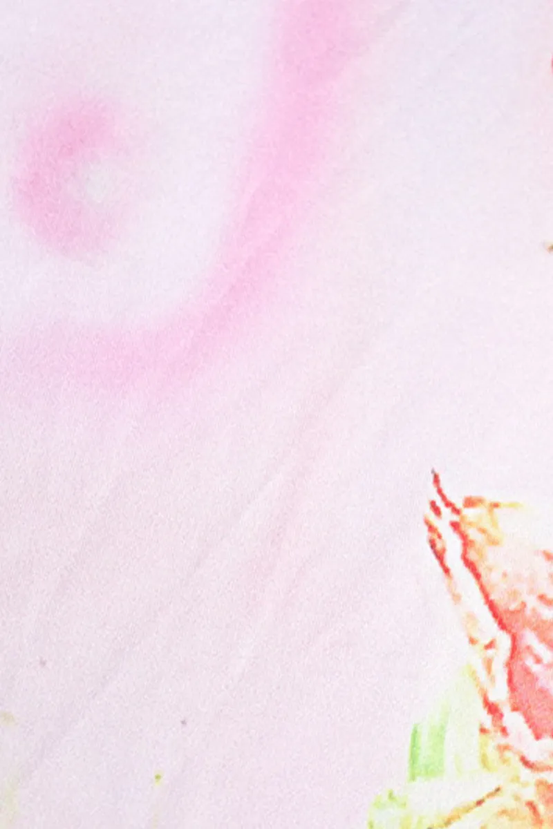 BT3026 Floral Tie Dye Dress