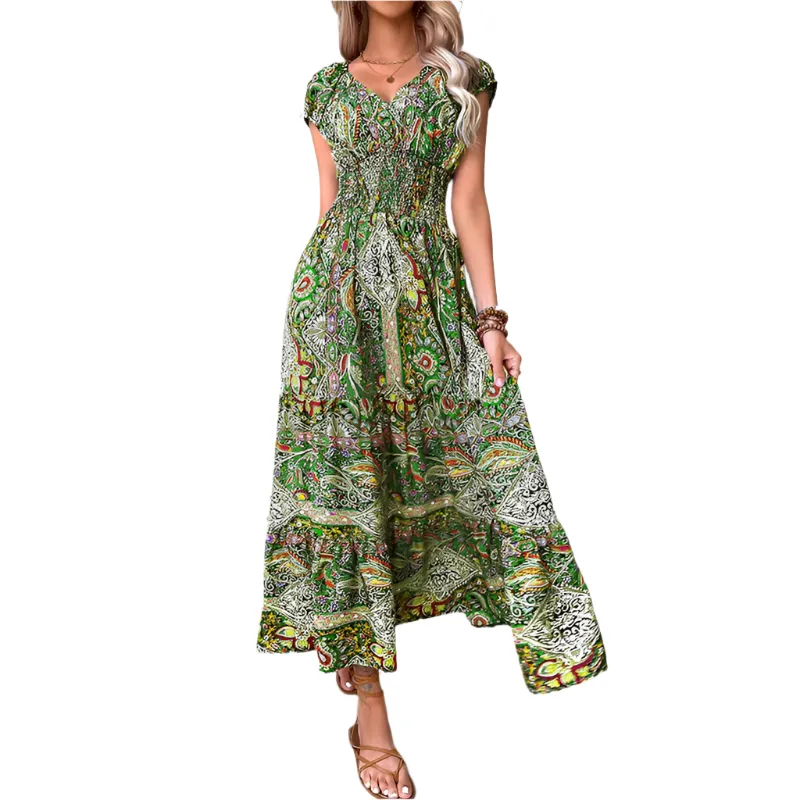 Camilla – Vintage Bohemian Maxi Dress for Women