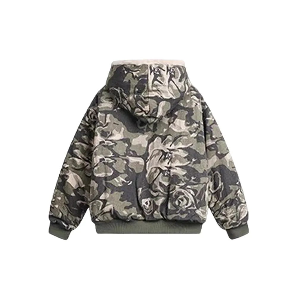 Camouflage Fur Coat