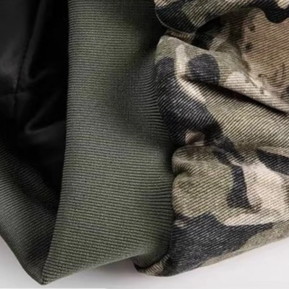 Camouflage Fur Coat
