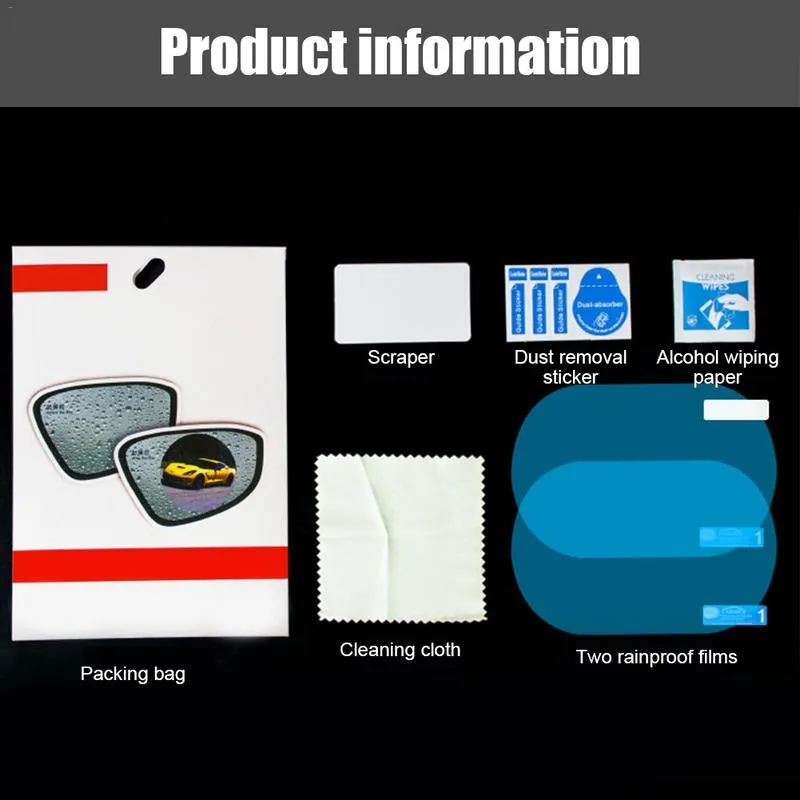 Car Rear View Mirror Rainproof Film