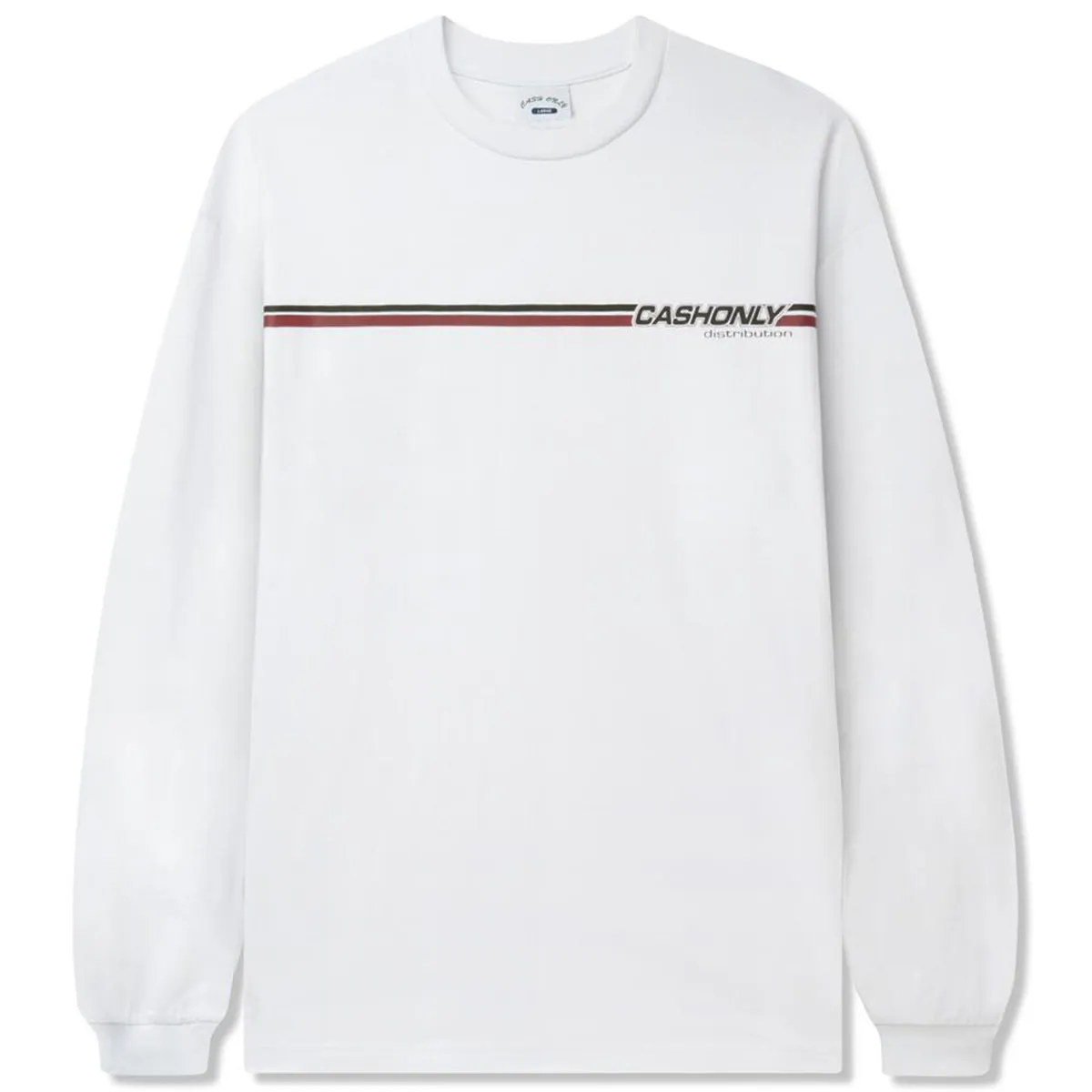 Cash Only - Motion L/S Tee White