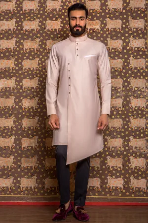 Champagne Asymmetrical Kurta