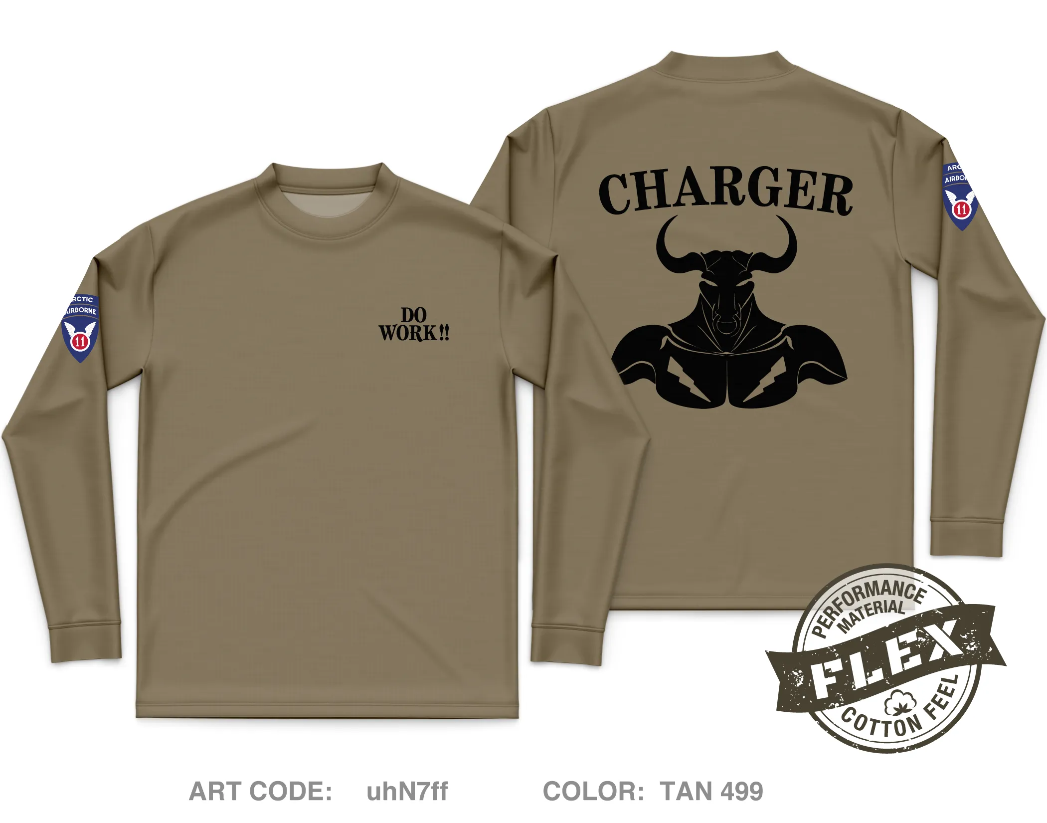 Charger Company 1-5 IN Fundraising Collection Core Men's LS Flex Performance Tee - uhN7ff