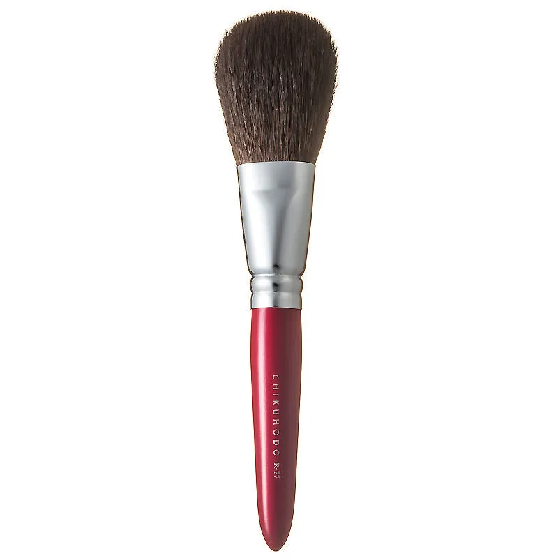 Chikuhodo Powder Brush, Regular Series (R-P7 Black, RR-P7 Red)