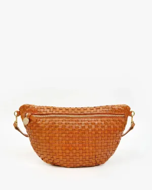Clare V. Grande Fanny - Natural Woven Checker