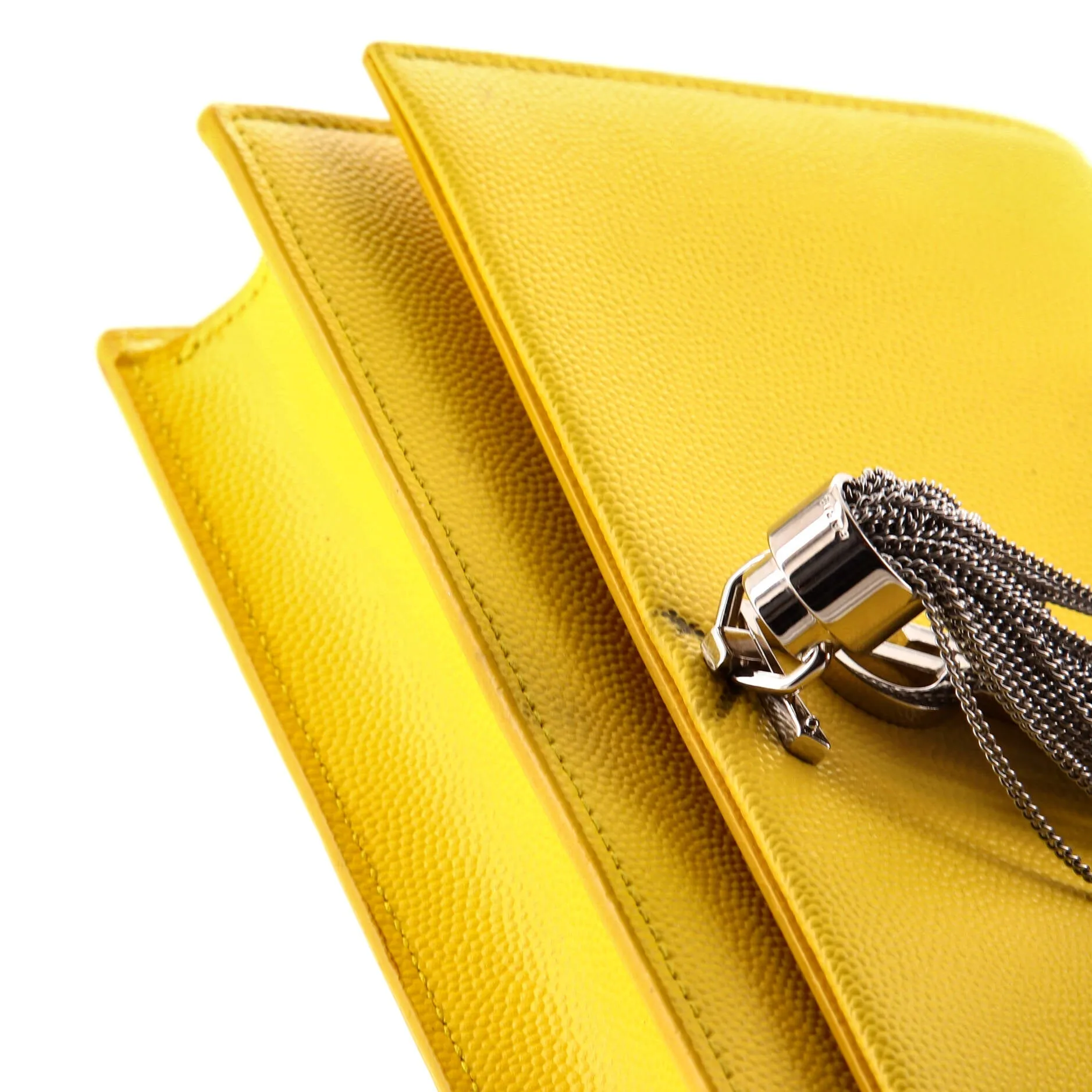 Classic Monogram Tassel Chain Wallet Leather