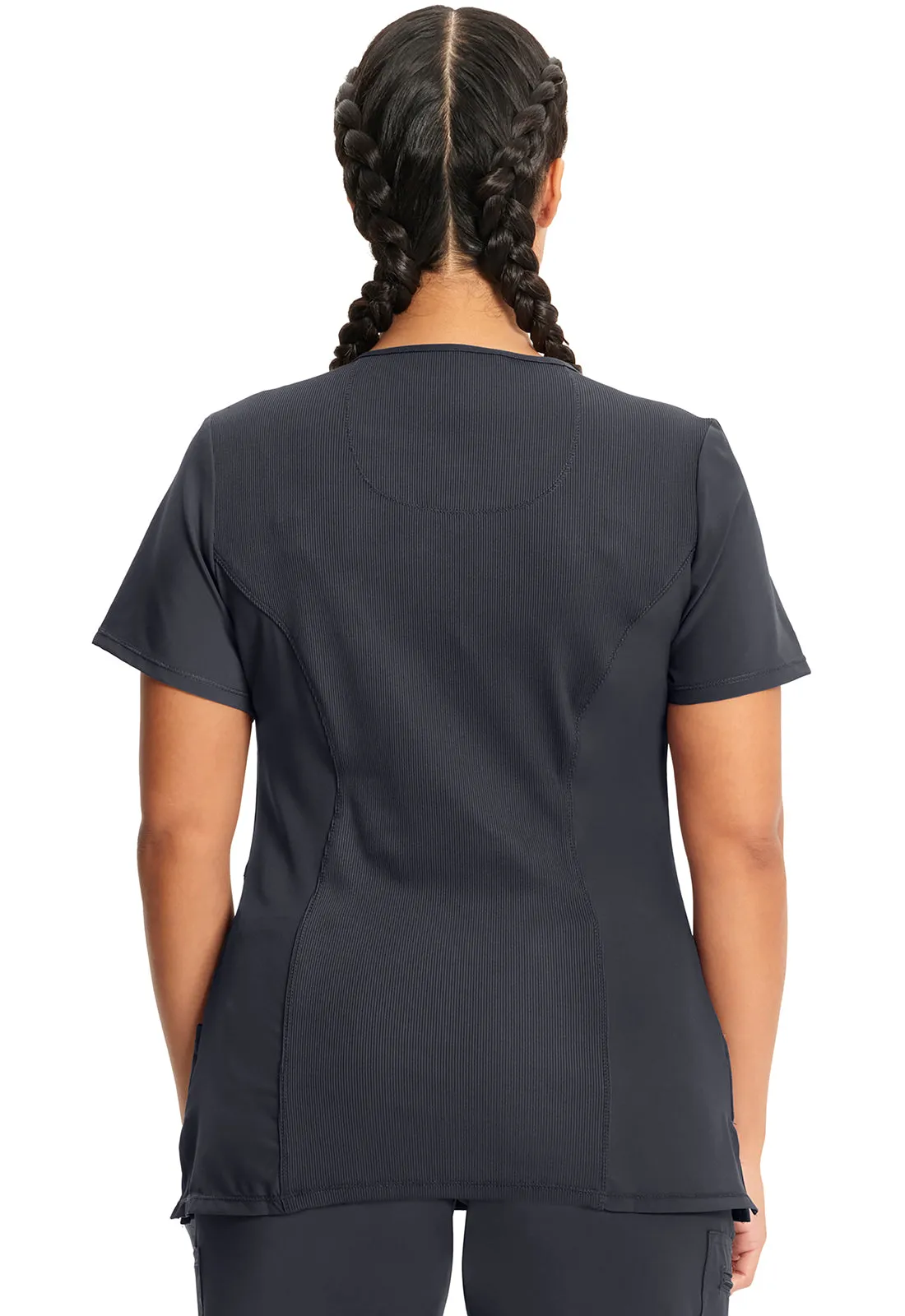 Classics 2625A Mock Wrap Top Pewter