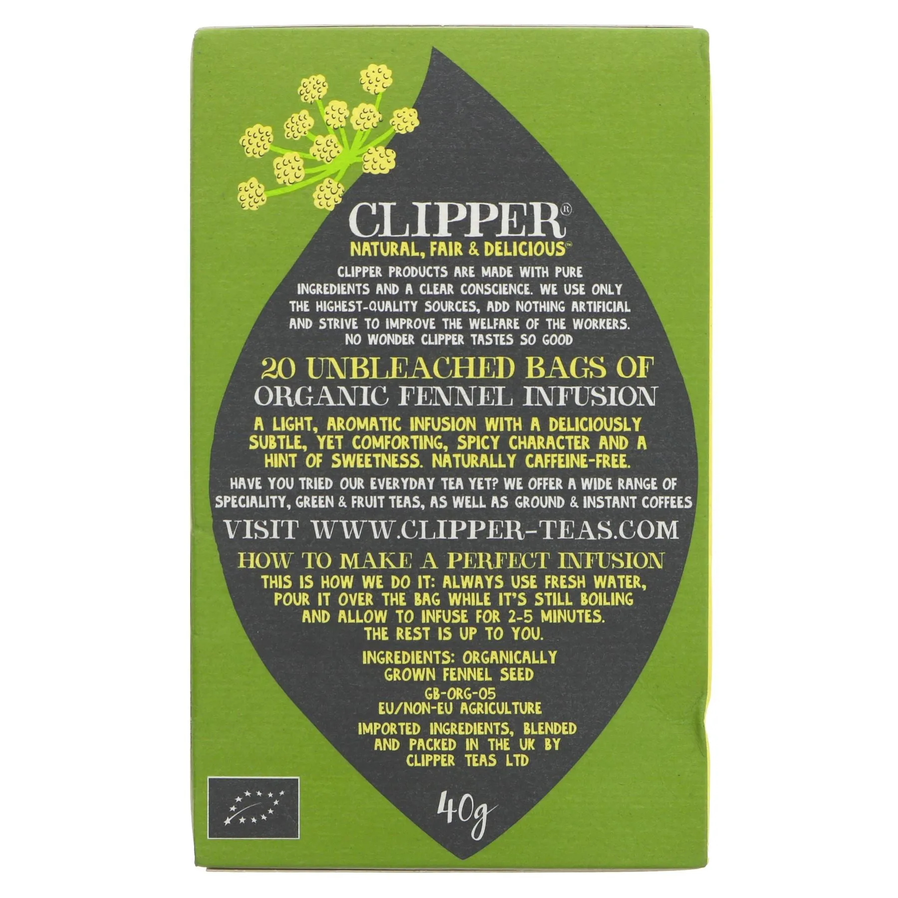 Clipper | Fennel | 20 bags