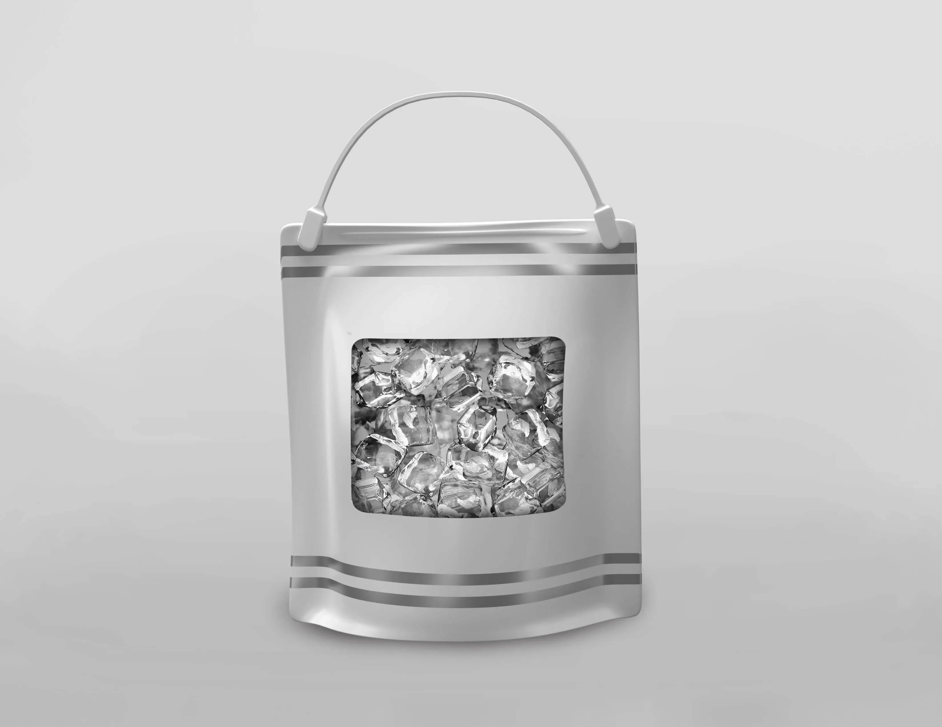 Combo Set of Clear 1/2 Gallon Beverage Bag   Ice Bag  for $79 only (Case of 100/Each)