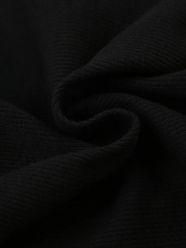 Contrast Black Cami Top with Lace Trim