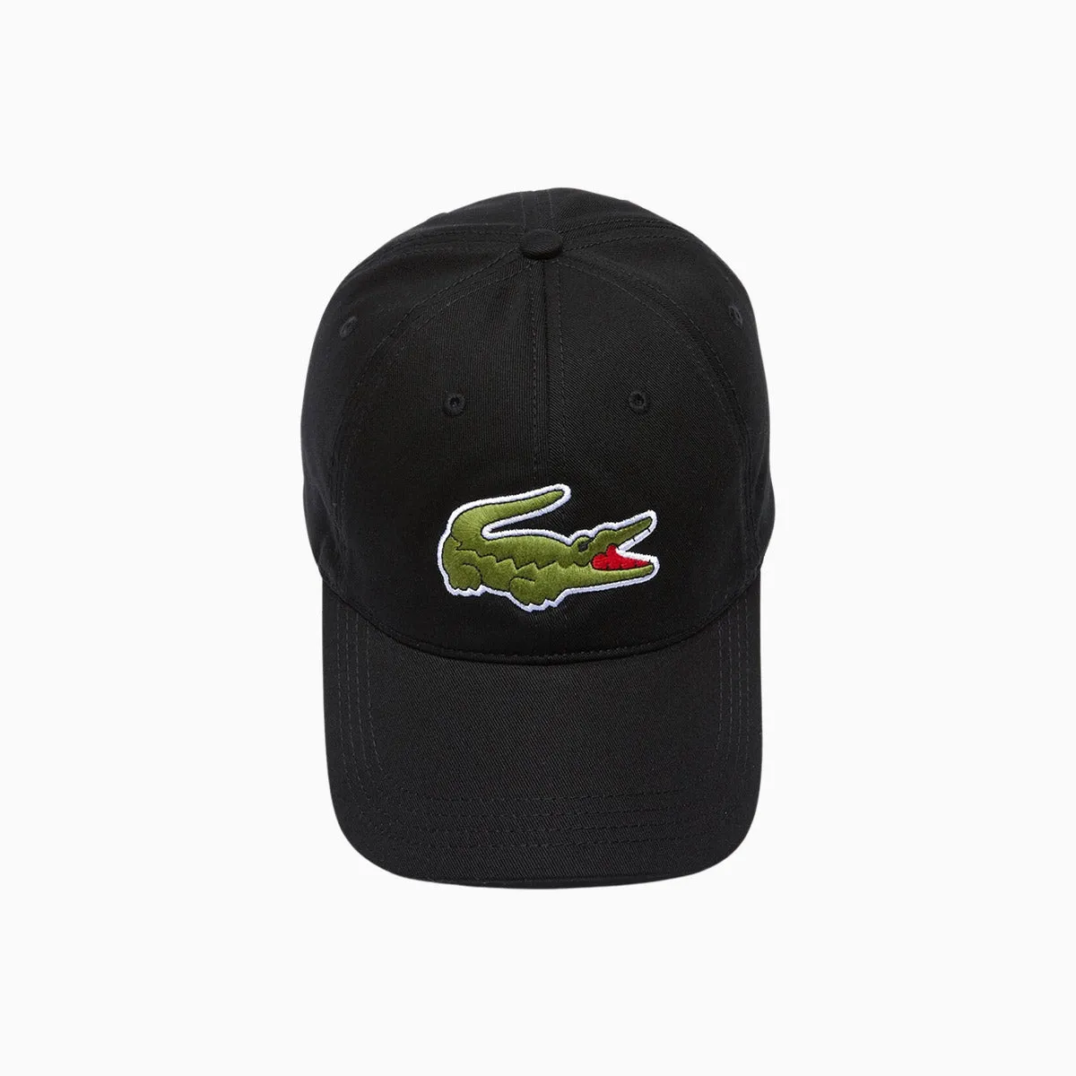 Contrast Strap And Oversized Crocodile Cotton Cap