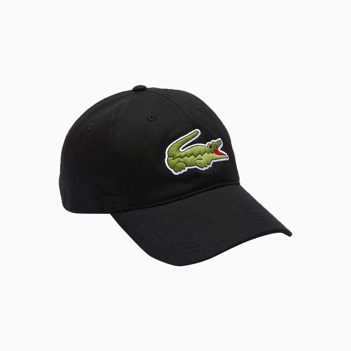 Contrast Strap And Oversized Crocodile Cotton Cap