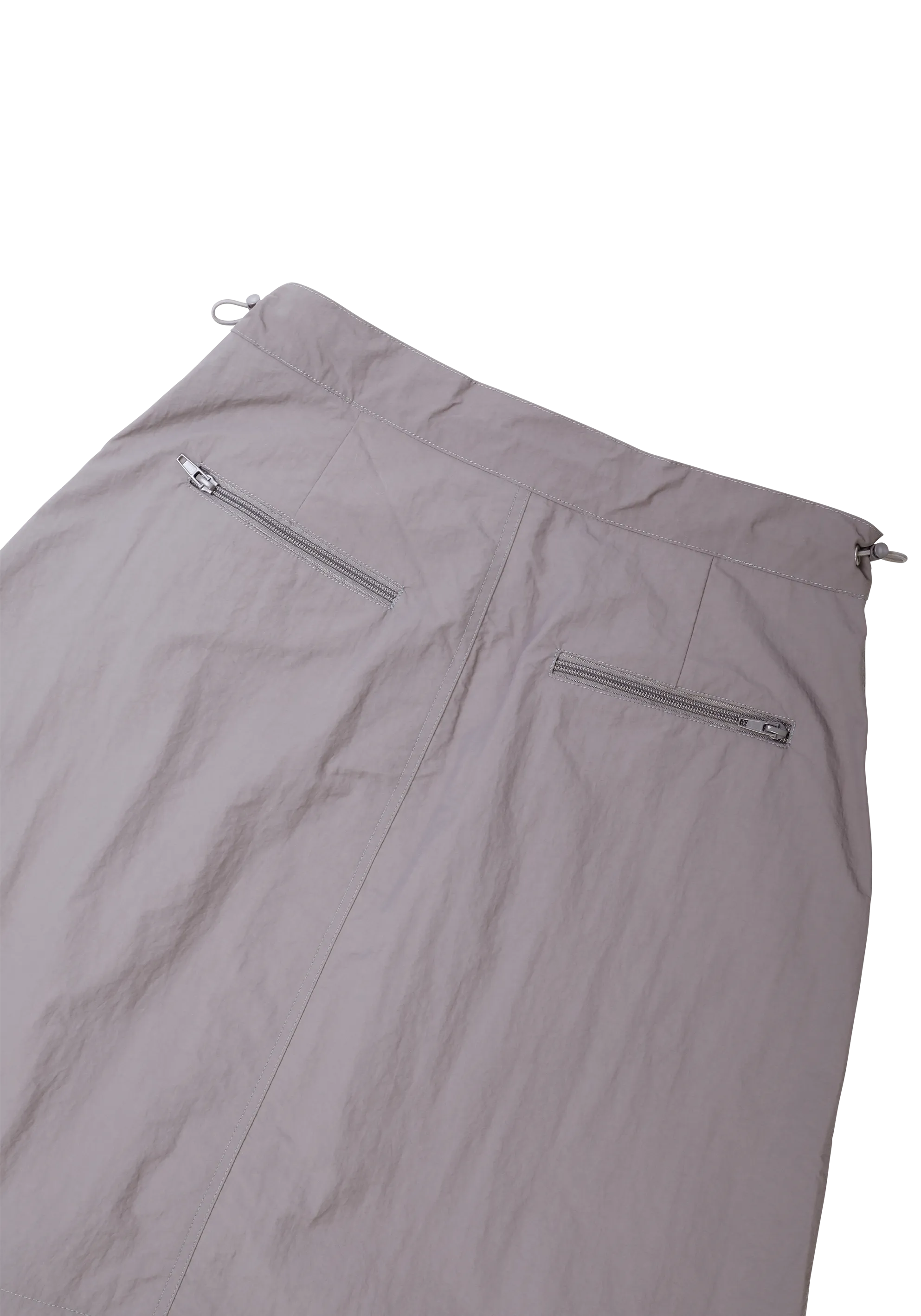 Convertible Nylon Skirt Charcoal