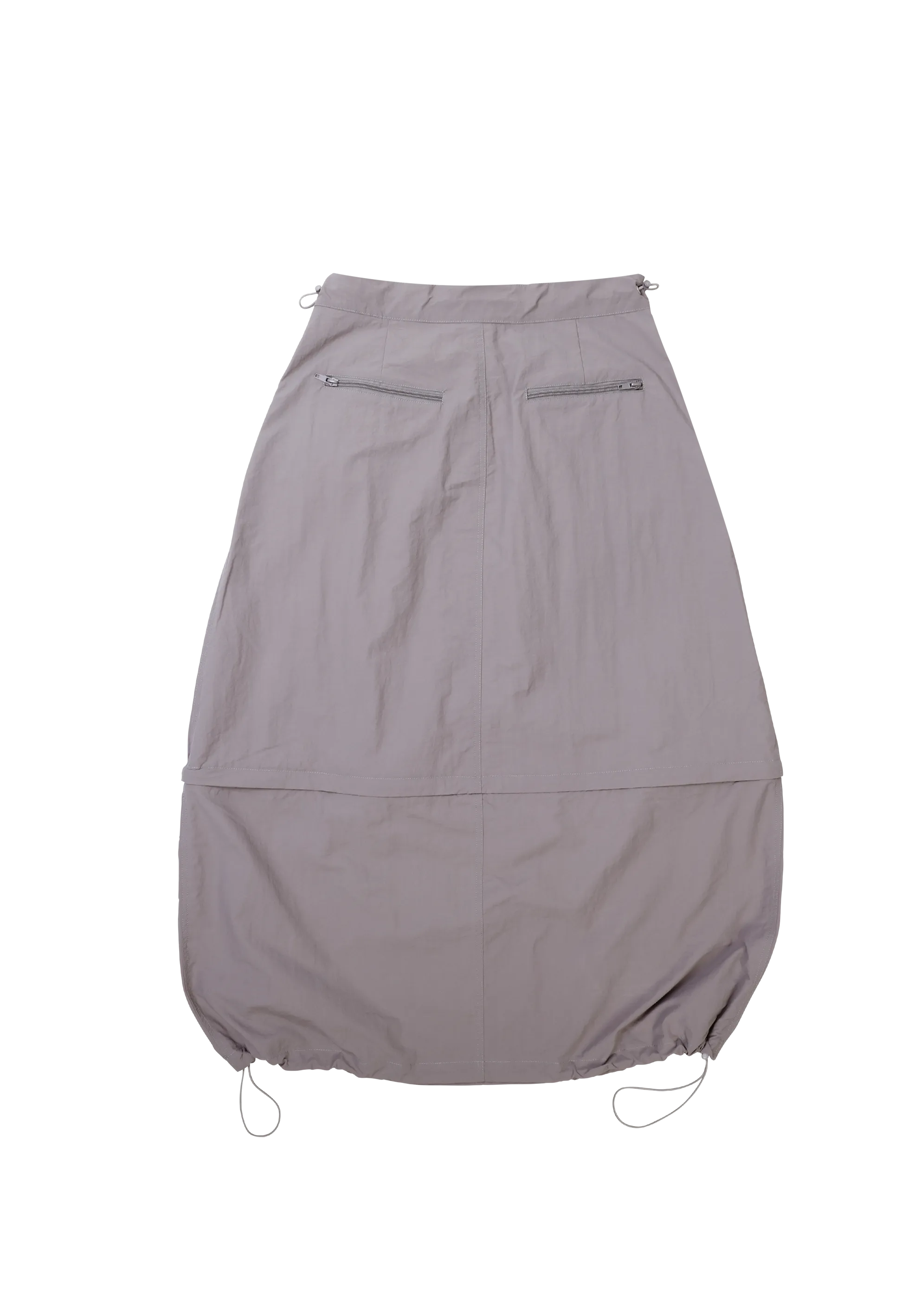 Convertible Nylon Skirt Charcoal